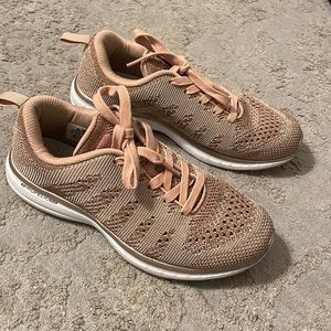ROSE GOLD APL SNEAKERS - WORN ONCE